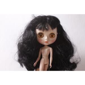 Tomy, Hasbro 2006 Blythe Doll Black Hair Pull String Jointed Body Collectible